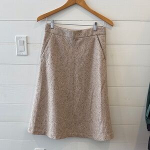 Theory Wool A-Line Skirt